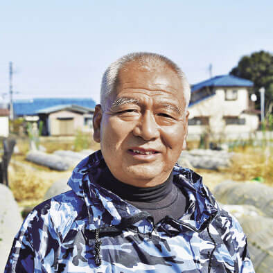 「代々続いてきた農地を守る！」
就農間近の息子へ想いを託す
安全・安心、愛情たっぷりの季節野菜を栽培!!