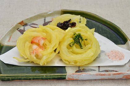 タマネギの花天ぷら レシピ とれ蔵kitchen Jaいるま野